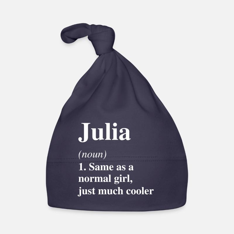Julia Définition Cool Nom Dire Cadeau Bonnet bio Bébé