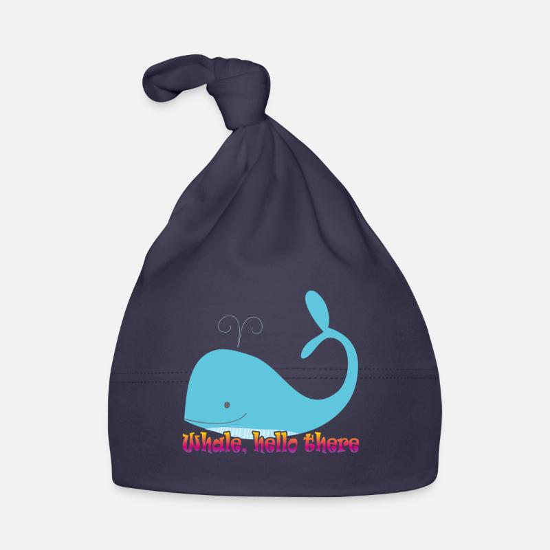 whale hello there - wal Baby Bio-Mütze
