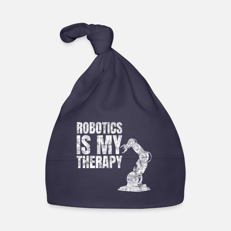 Robotics Is My Therapy Roboter Techniker Baby Bio-Mütze