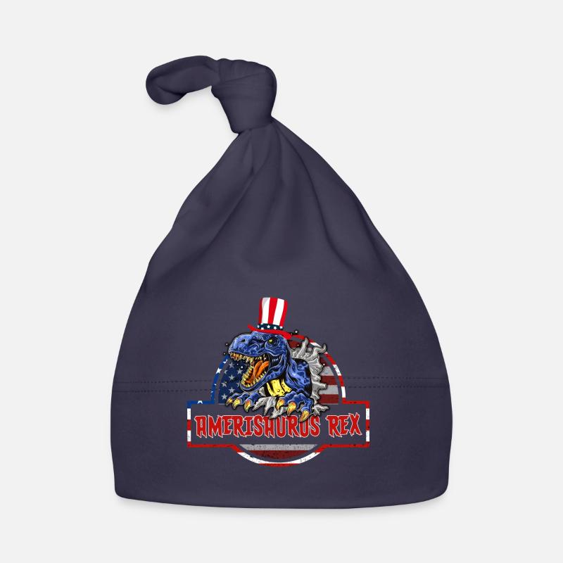July 4th Amerisaurus Rex Organic Baby Cap