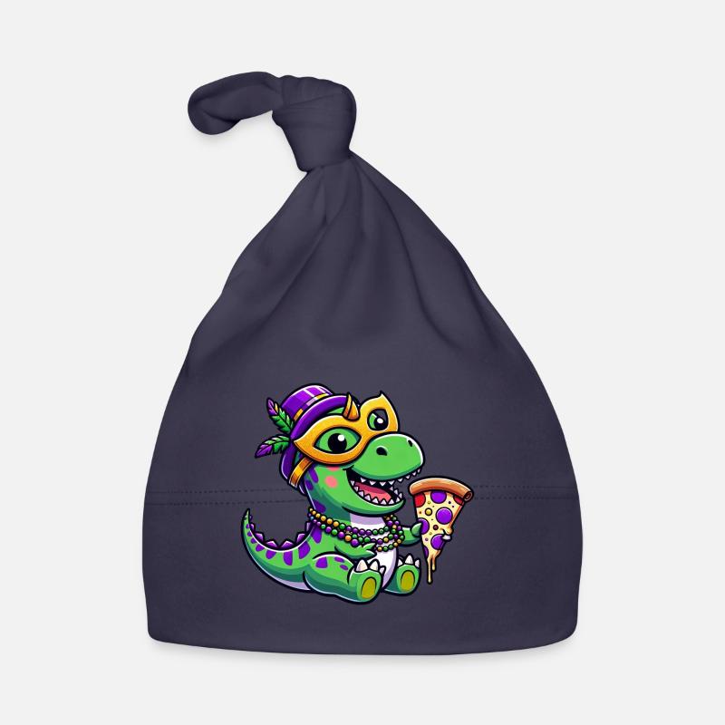 Mardi Gras T-Rex, Dinosaure Carnaval, Coloré Bonnet bio Bébé