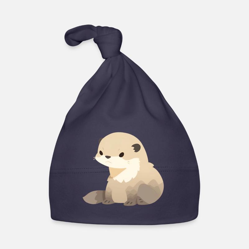 Mangouste - Bonnet bio Bébé - marine