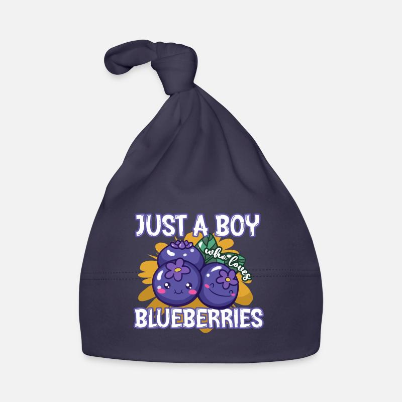 Blaubeeren Baby Bio-Mütze