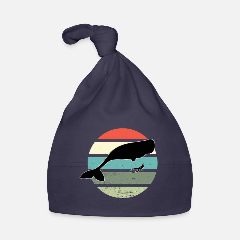 Diving Divers Dive Scuba Retro Snorkeler Organic Baby Cap