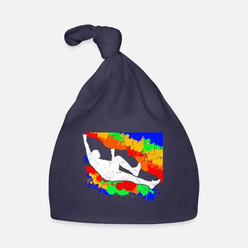 Farbe Bergsteiger Klettern Kletterer Bouldern Baby Bio-Mütze