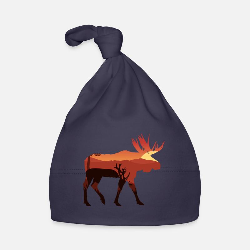 Moose Organic Baby Cap
