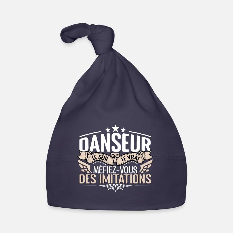 Danseur le seul Danseur le vrai Danseur - Bonnet bio Bébé - marine