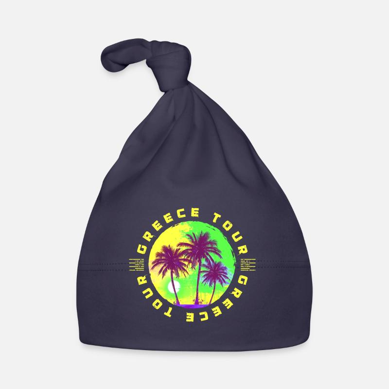 Greece Tour Palm Tree Holidays Organic Baby Cap