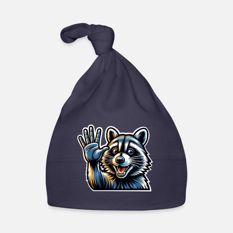 Waschbär Baby Bio-Mütze