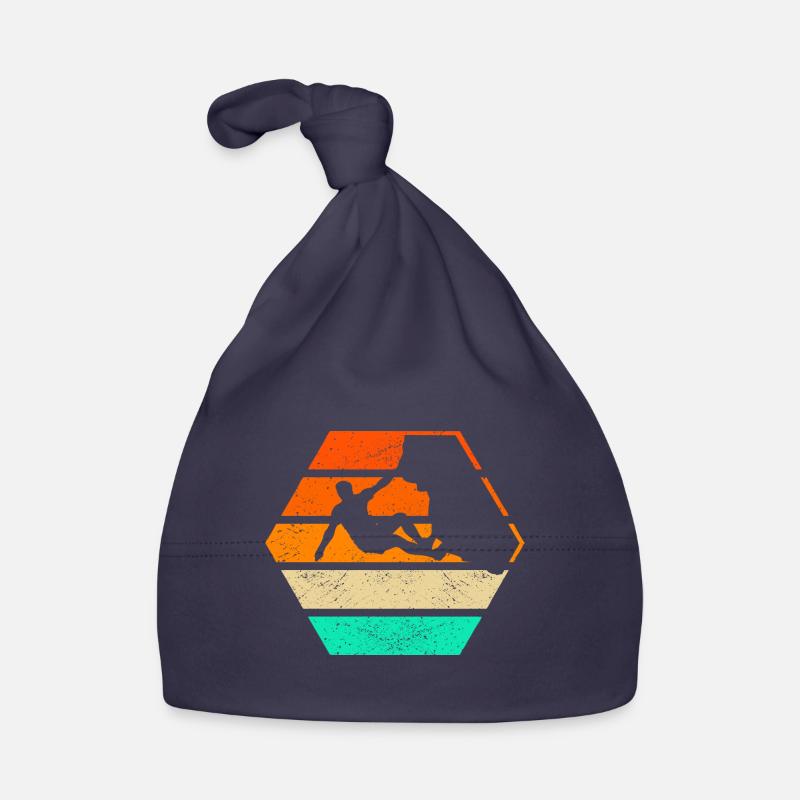 Vintage Bergsteiger Klettern Kletterer Bouldering Baby Bio-Mütze