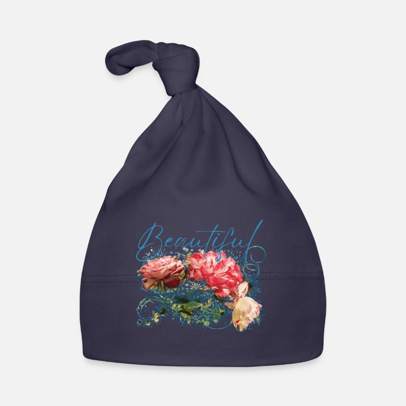 Schöne Flora Blumen Baby Bio-Mütze
