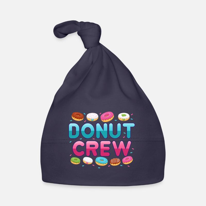 Donut Süßigkeit Gebäck Backware Donut Crew Baby Bio-Mütze