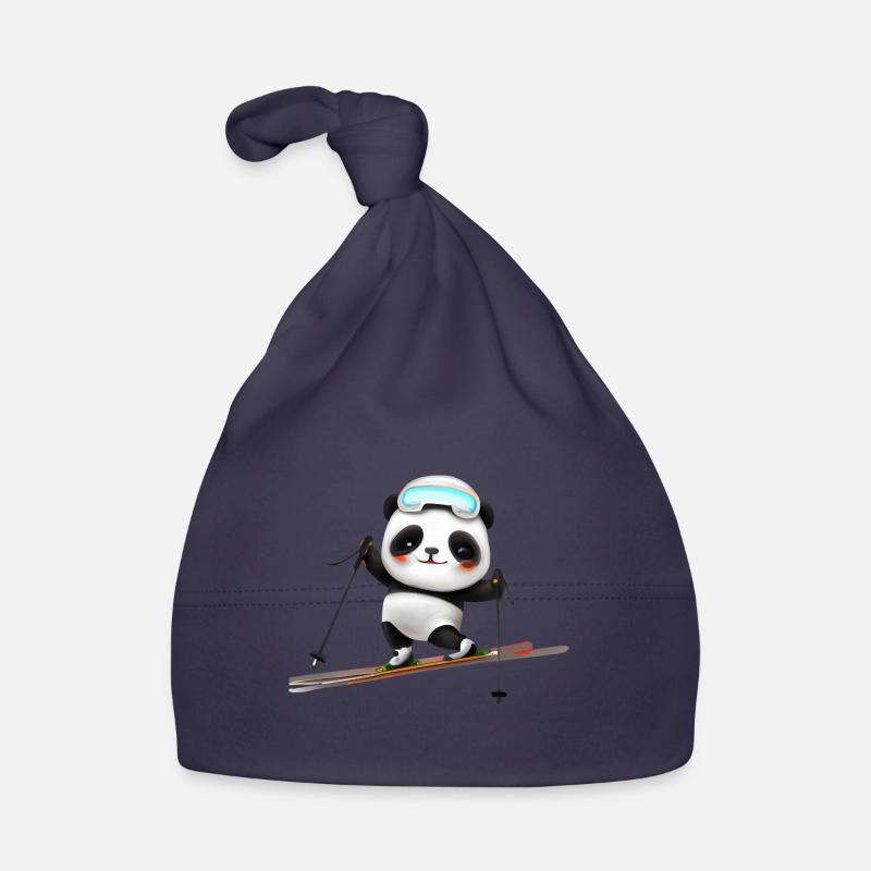 Ski Panda Bonnet bio Bébé