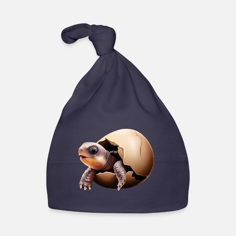 Turtle hatches from the egg Organic Baby Cap