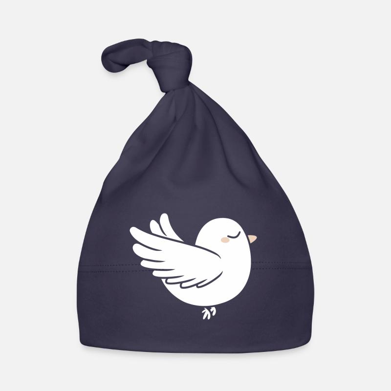 Taube Baby Bio-Mütze