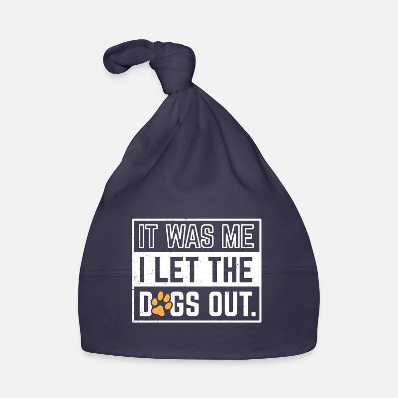 C’est moi que j’ai laissé sortir les chiens - Bonnet bio Bébé - marine