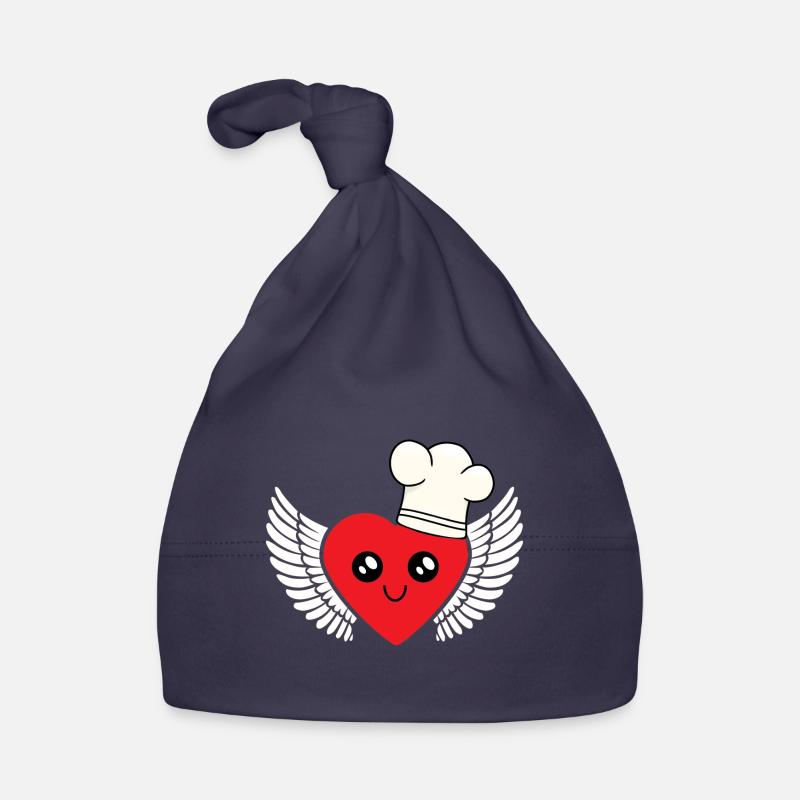 Chef heart heavenly cooking host cook Organic Baby Cap