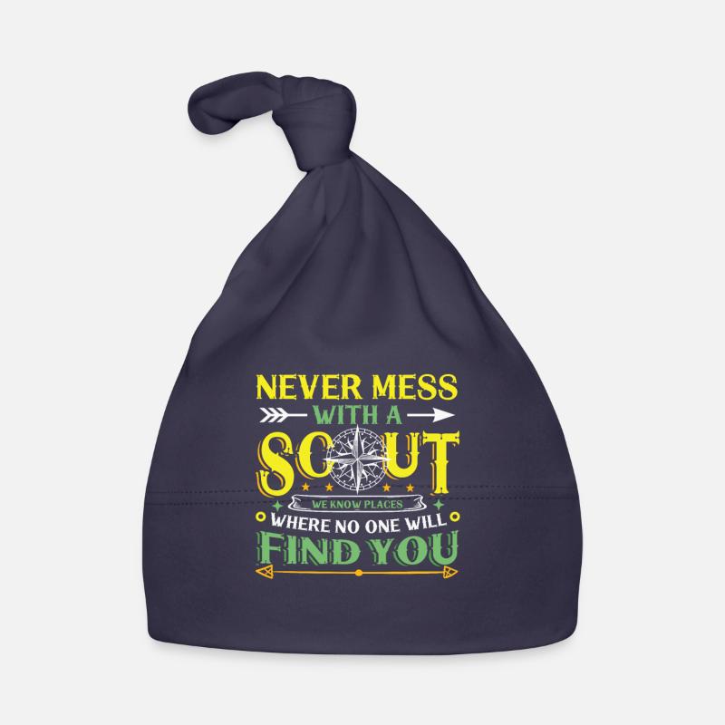 Never mess with a scout Organic Baby Cap