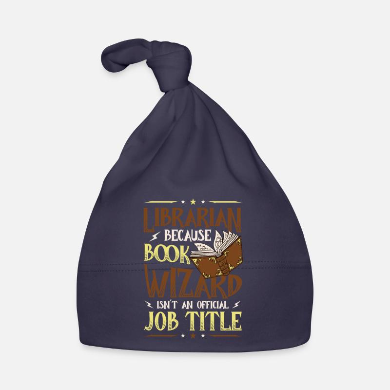 Funny librarian theme Organic Baby Cap