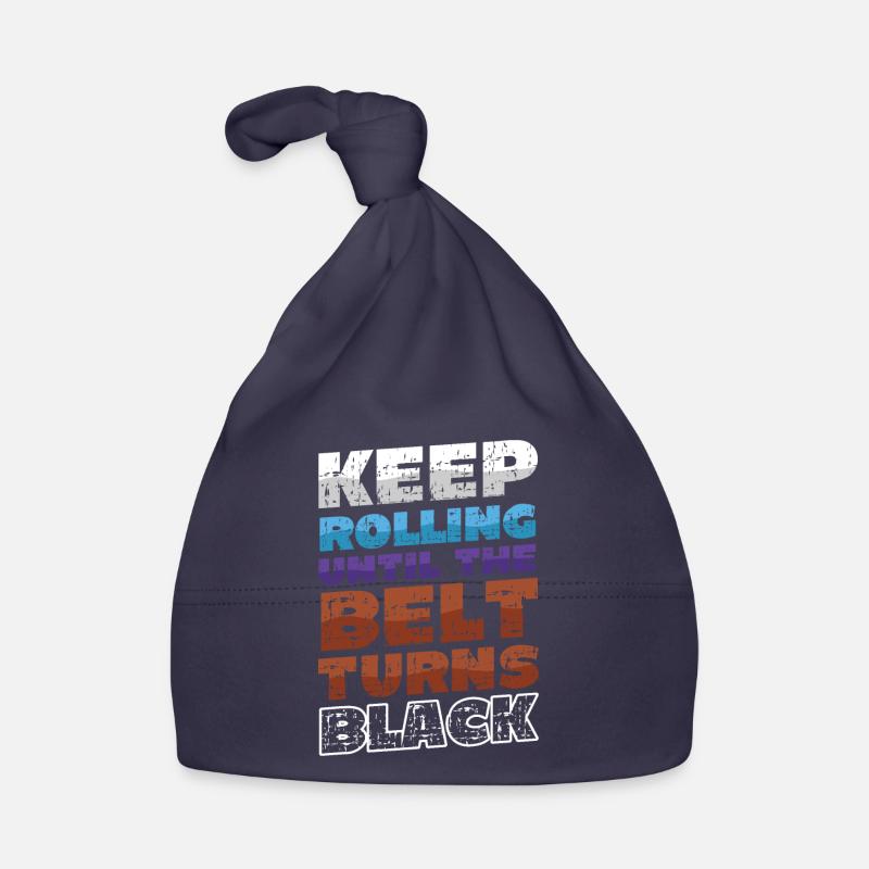 Keep rolling until the belt turns black Organic Baby Cap