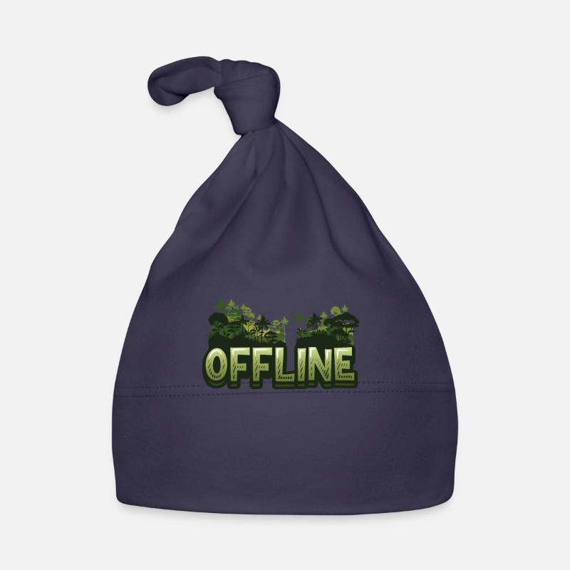 Offline, nature lovers, hiking Organic Baby Cap