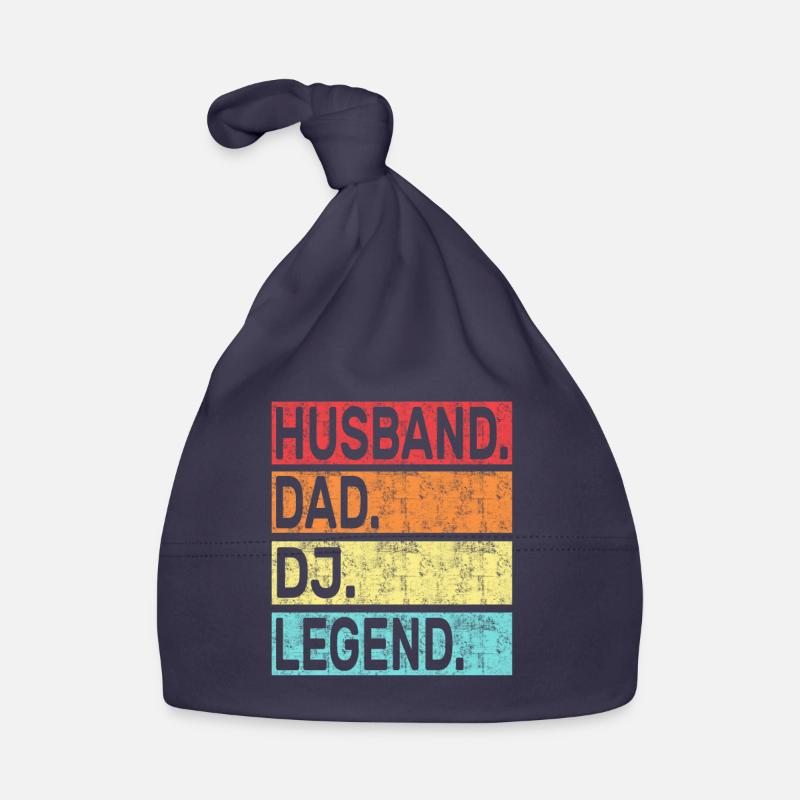 Husband Dad DJ Legend Organic Baby Cap