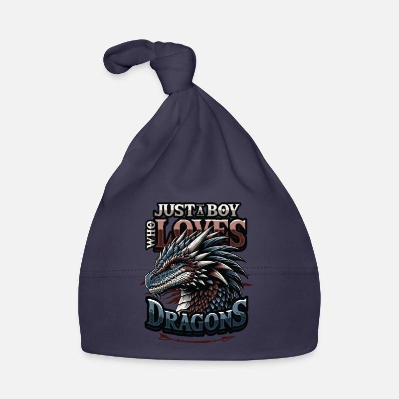 Nur Ein Junge, Der Drachen Liebt - Jungs Drachen Baby Bio-Mütze