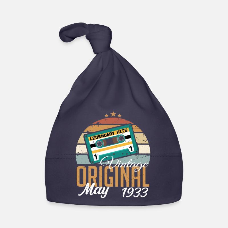 May 1933 Birthday Gift 1933 May - May 1933 Organic Baby Cap