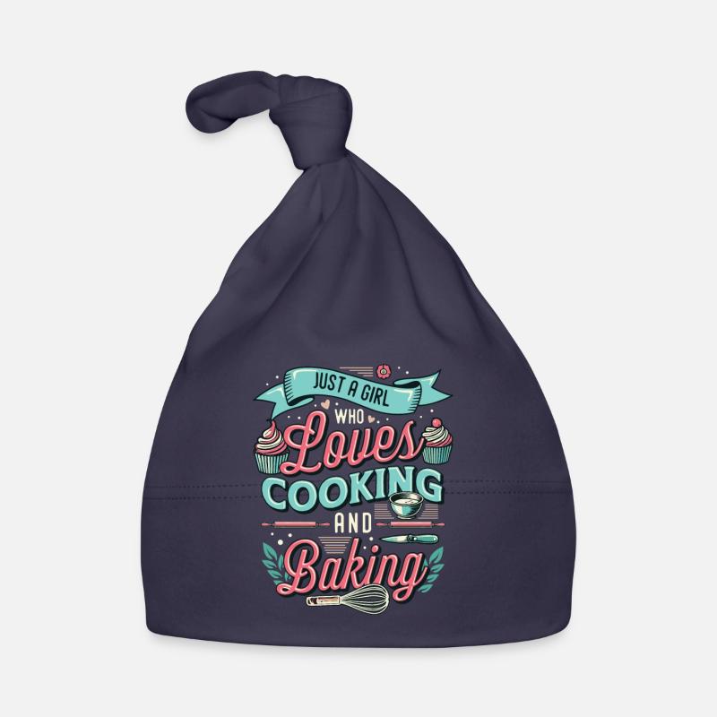 Ein Mädchen Das Kochen Und Backen Liebt Baby Bio-Mütze