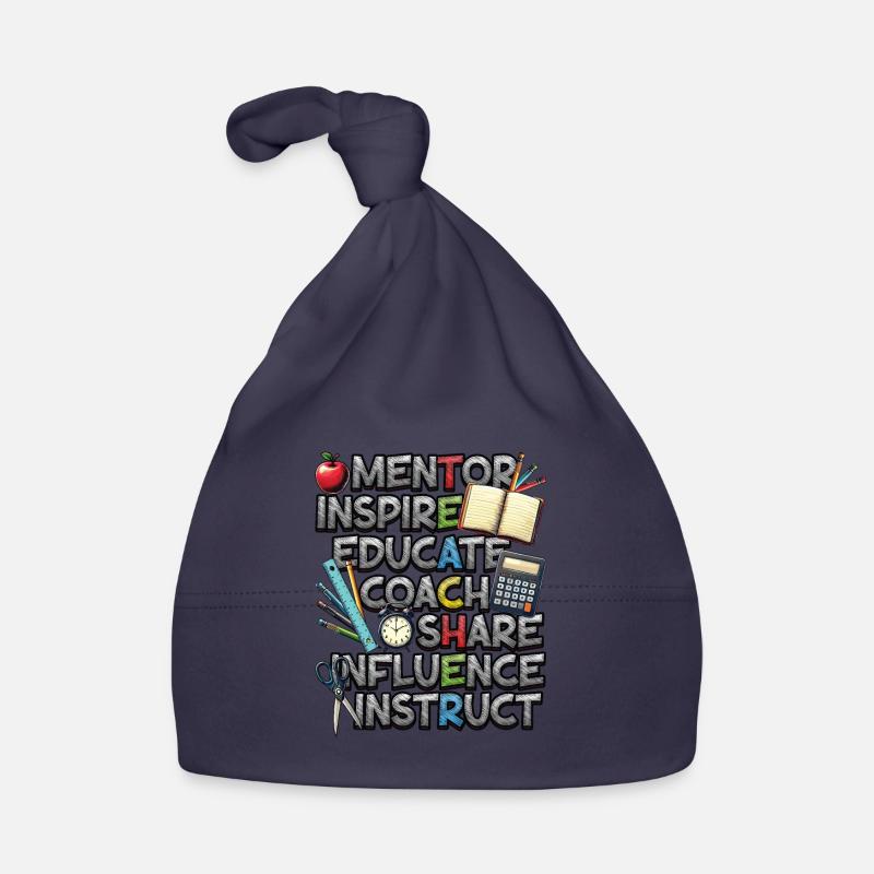 Mentor Inspire Educate Coach Lehrer Baby Bio-Mütze