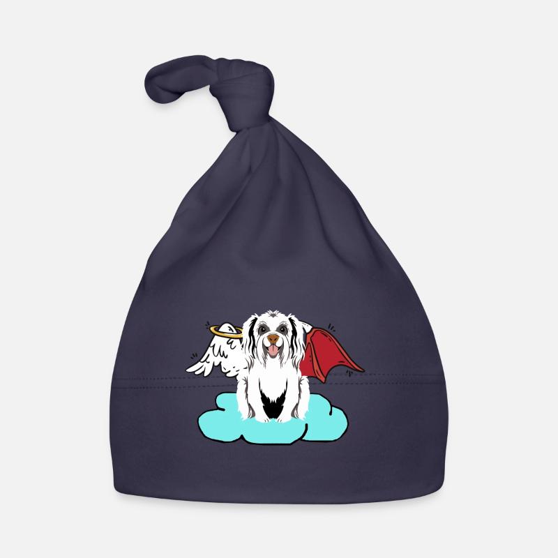 Celestial Satan Dog Hells Dog Devil Angel Organic Baby Cap