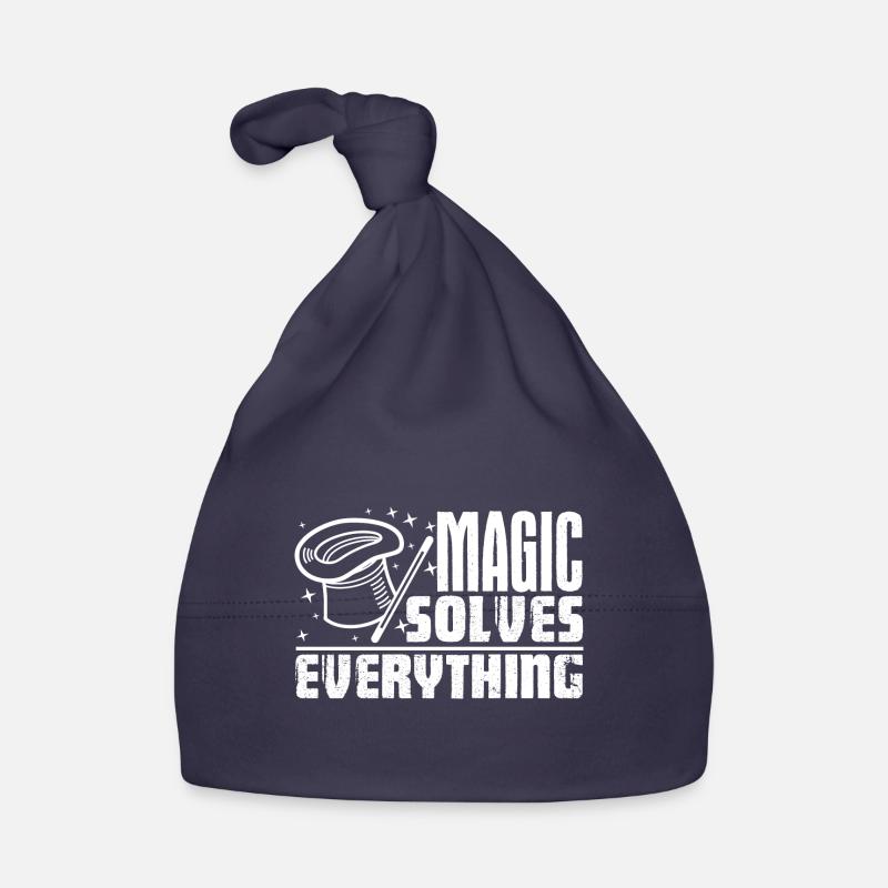 Magician Magic Solves Everything Organic Baby Cap