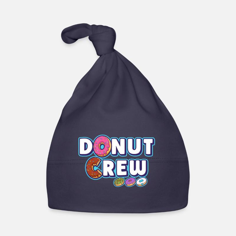 Donut Süßigkeit Gebäck Backware Donut Crew Baby Bio-Mütze