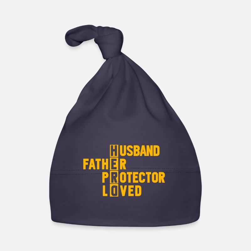 Husband Father Protector Loved Organic Baby Cap