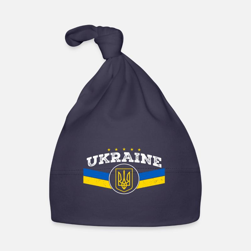 Ukrainischer Dreizack - Ukrainisches Tryzub-Symbol Baby Bio-Mütze