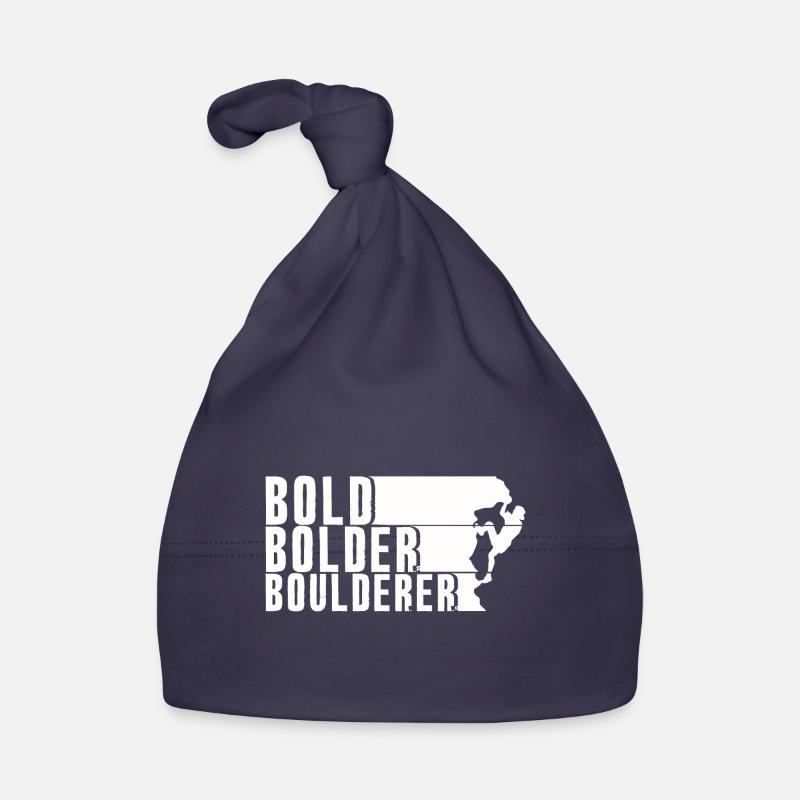 Bold Bolder Boulderer Bloc Bloc Bonnet bio Bébé