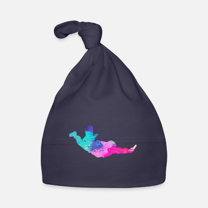 Skydiving Skydivers Organic Baby Cap