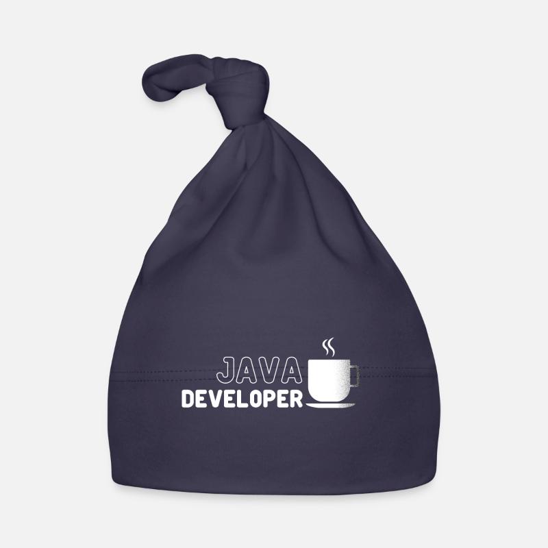 Java Developer Coffee Kaffee - Baby Bio-Mütze - Navy
