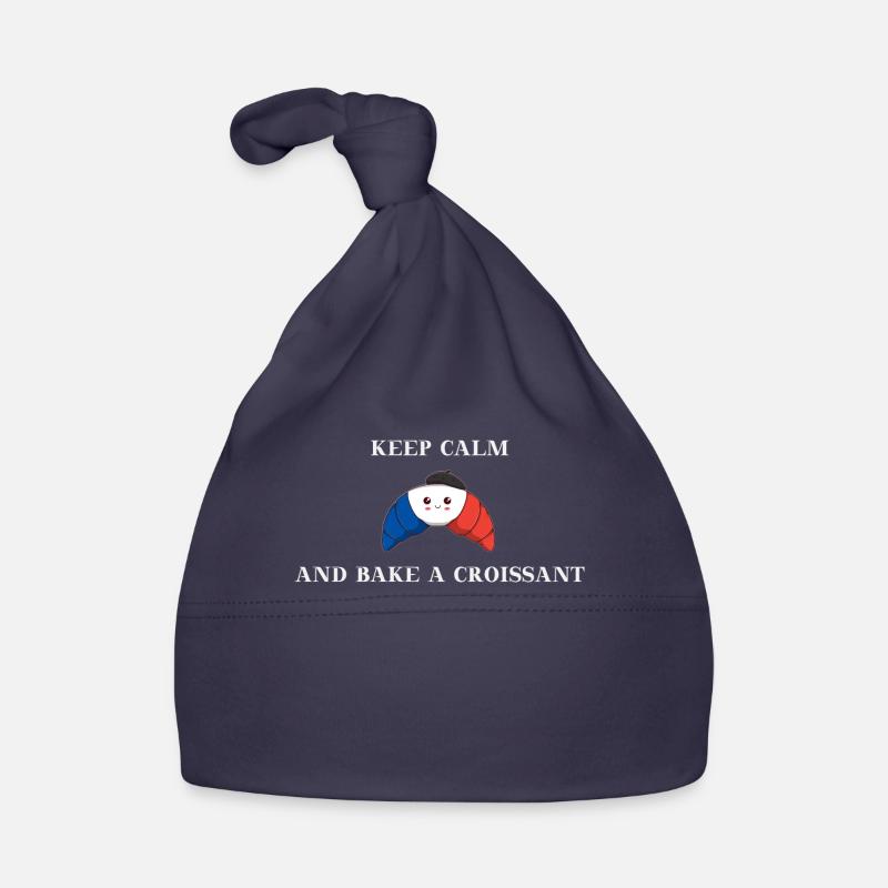 Restez calme et faites une idée cadeau de croissant Bonnet bio Bébé