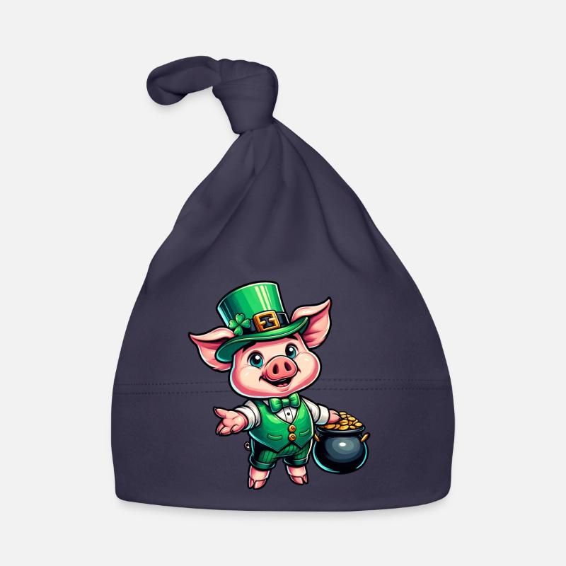 Doux cochon de la Saint-Patrick Bonnet bio Bébé