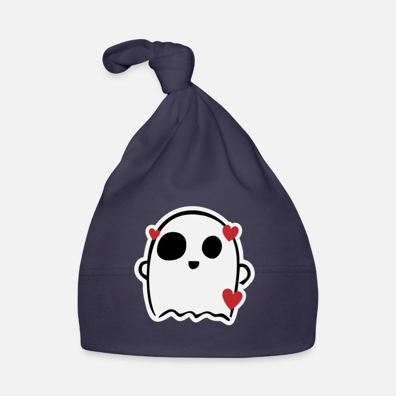 Fantôme charmant mignon - Bonnet bio Bébé - marine