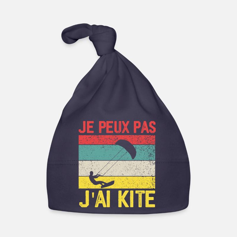 I Can't I Kite Gift Humor Organic Baby Cap