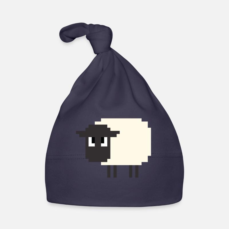 Mouton 8 bits Bonnet bio Bébé