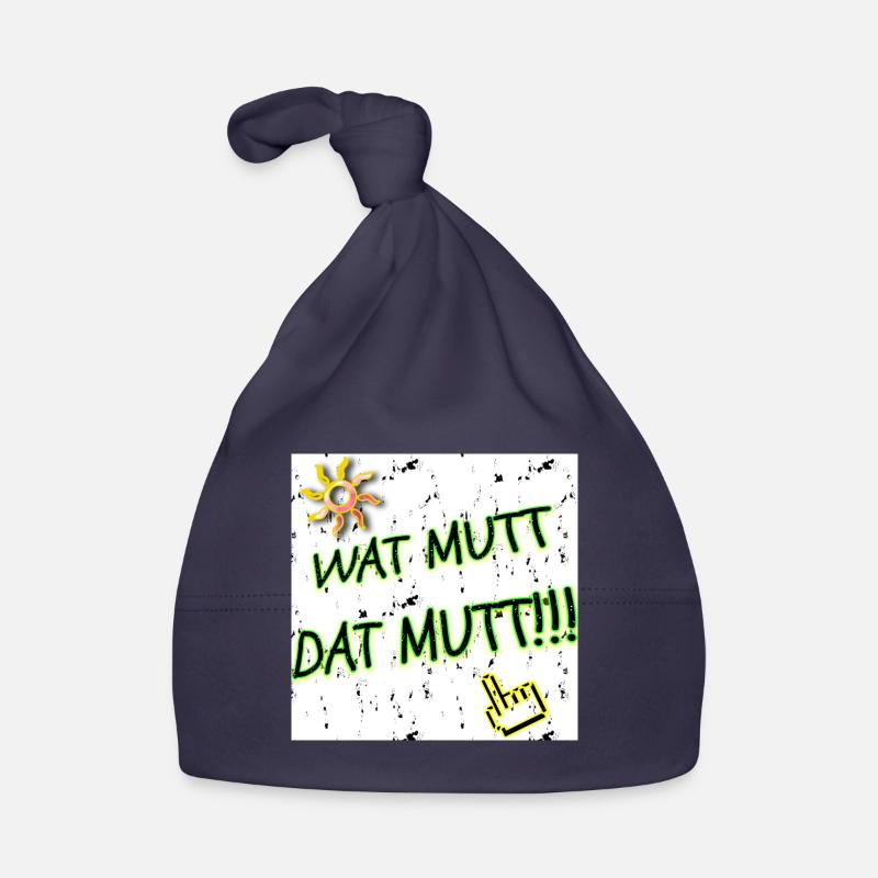 Wat Mutt - Dat Mutt!! WebRadio_KRACKSATT (Slogan) Baby Bio-Mütze