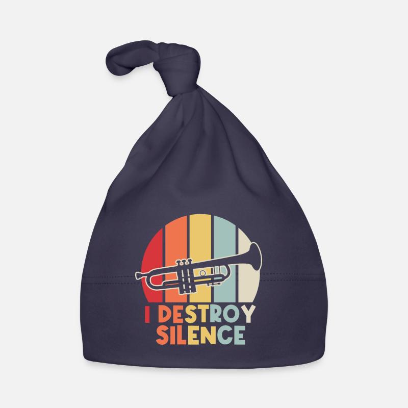 I destroy silence Organic Baby Cap