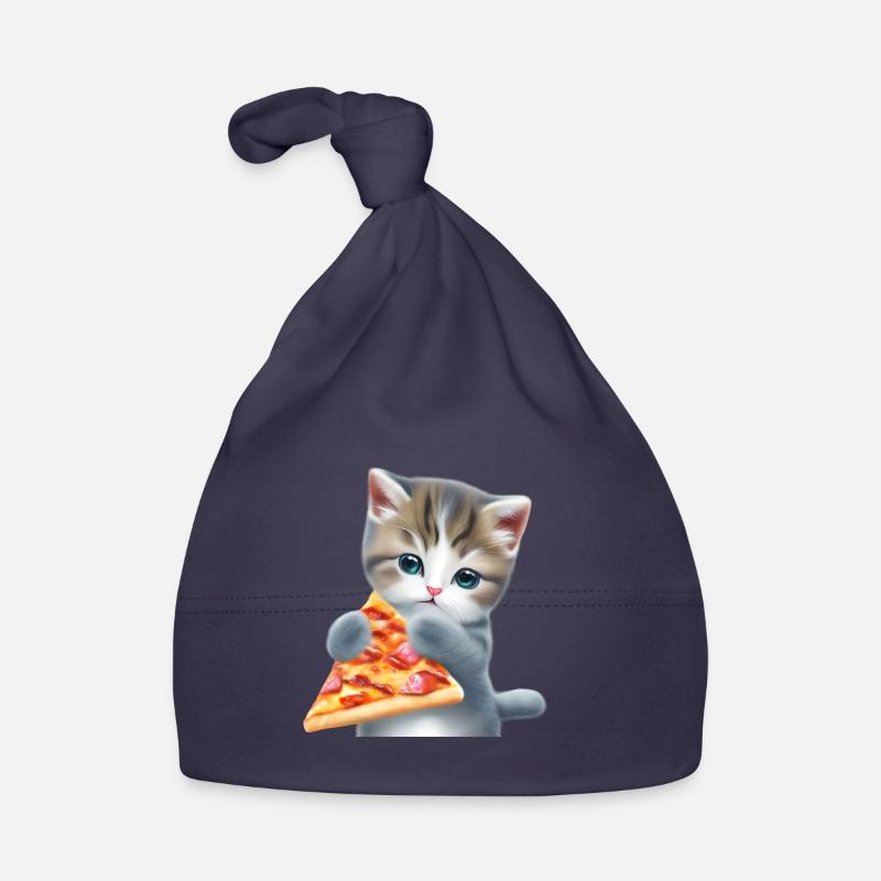 Pizza Katze Baby Bio-Mütze