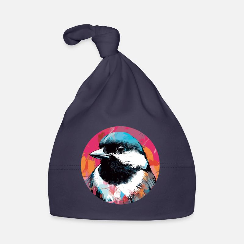 Chickadee bird Organic Baby Cap