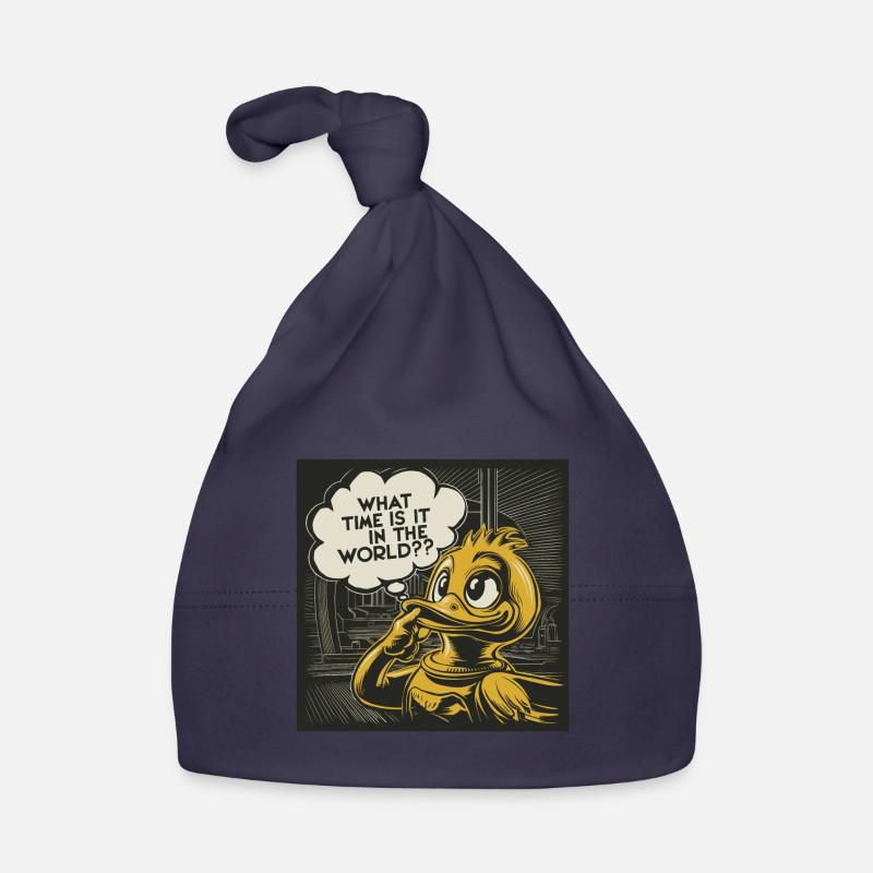 Thoughtful Yellow Plastic Duck Duck Statement Organic Baby Cap