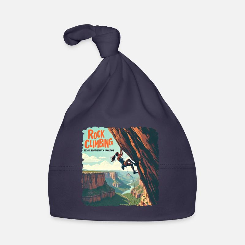 Climbing - Because Gravity Is Just a Suggestion Organic Baby Cap