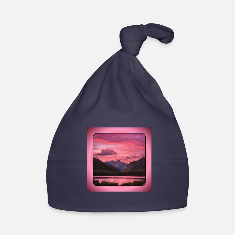 Mountains Organic Baby Cap